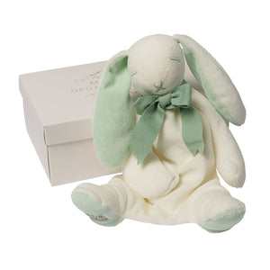 Bunny Comforter Toy - Organic Cotton - Baby Gift Boxed - 30cm- Mint