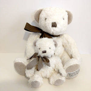 Mini Organic Teddy Bear Soft Toy - Gift Boxed - White