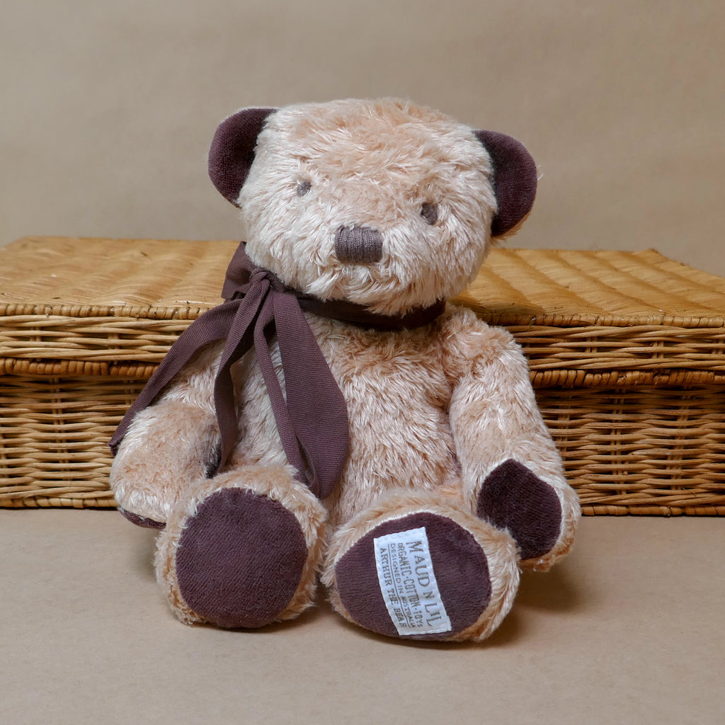Organic Teddy Bear Fluffy Soft Toy - Brown