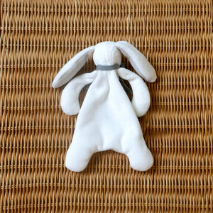 Grey Mini Bunny Comforter Toy - Organic Cotton - Baby Gift Unboxed - 20cm