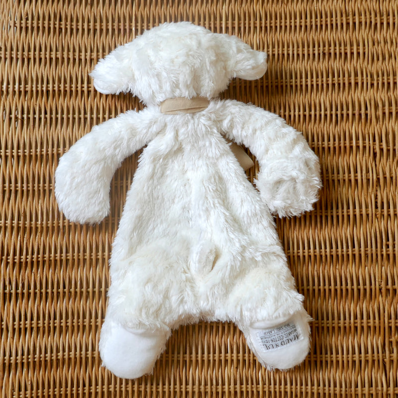 Lamb Comforter Toy - Organic Cotton - Cream/ Buff - 30cm