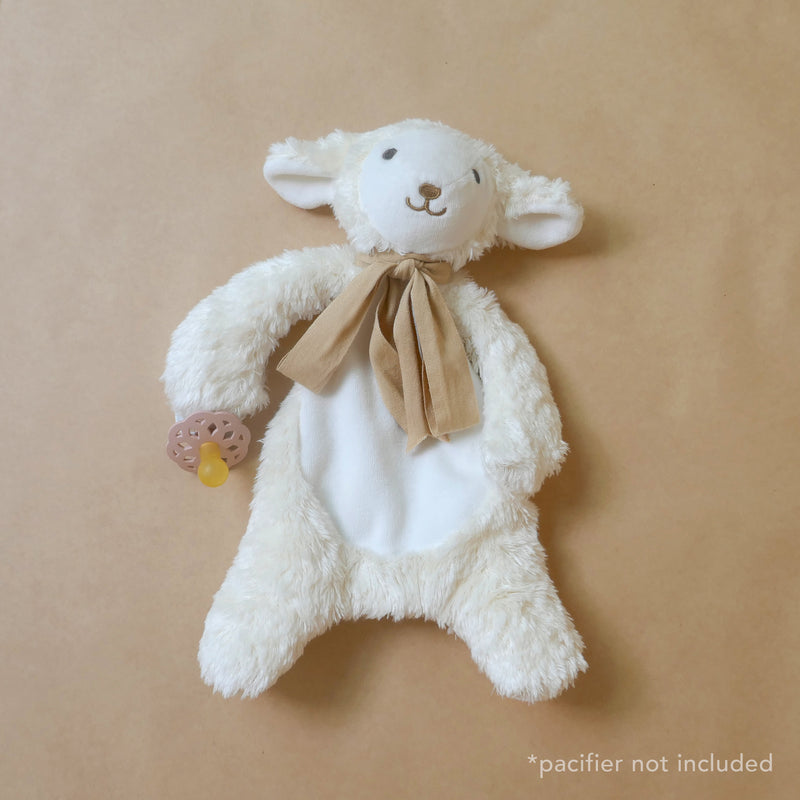 Lamb Comforter Toy - Organic Cotton - Baby Gift Boxed - Cream/ Buff - 30cm  ***SOLD OUT PRE-ORDER FOR MARCH 2025 DELIVERY***