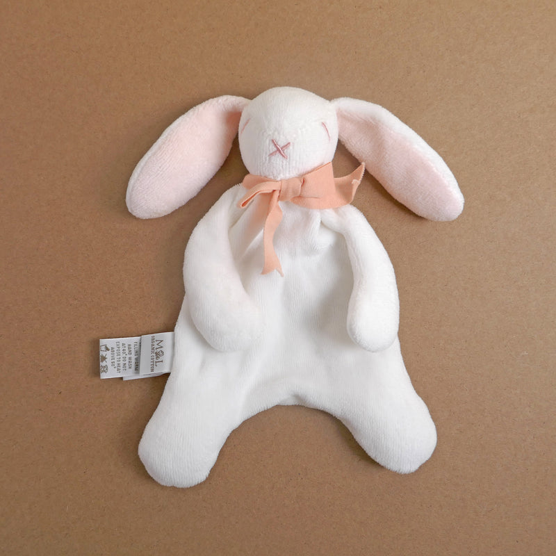 Pink Mini Bunny Comforter Toy - Organic Cotton - Baby Gift Unboxed - 20cm