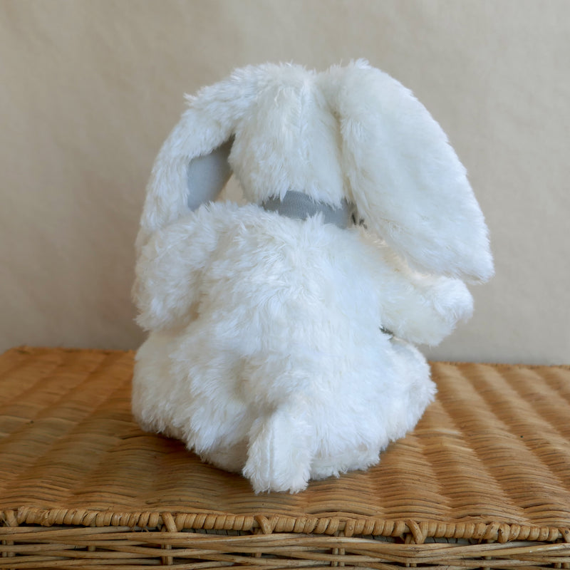 Organic Flopsy Bunny Soft Toy - Gift Boxed - White