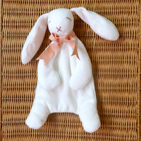 Pink Bunny Comforter Toy - Organic Cotton - Baby Gift Unboxed - 30cm