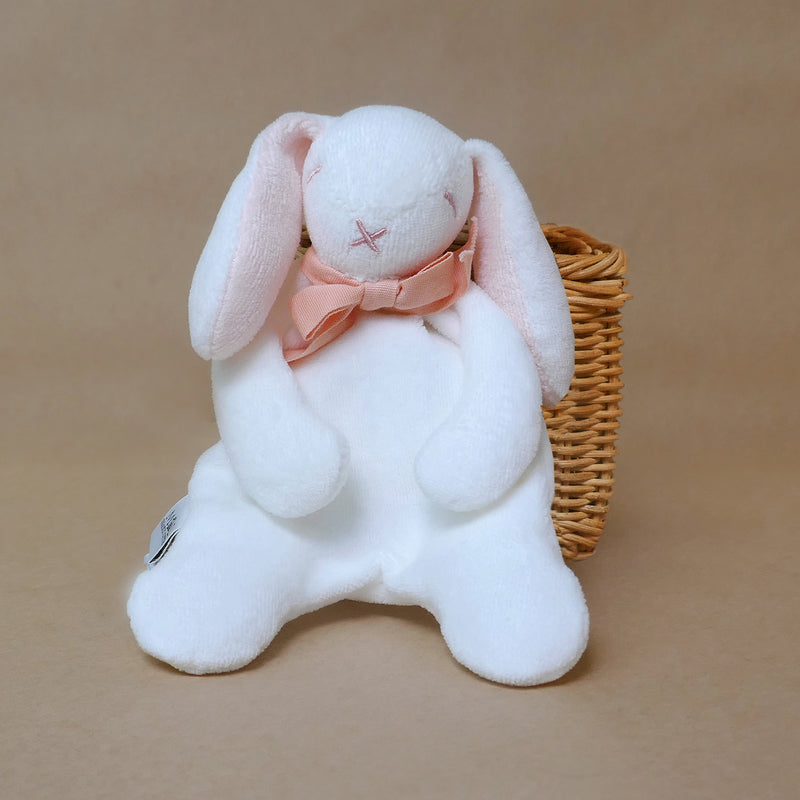 Pink Mini Bunny Comforter Toy - Organic Cotton - Baby Gift Unboxed - 20cm