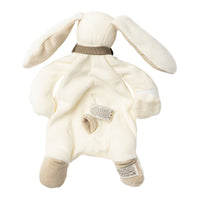 Bunny Comforter Toy - Organic Cotton - Baby Gift Boxed - White/ Ash Grey - 30cm