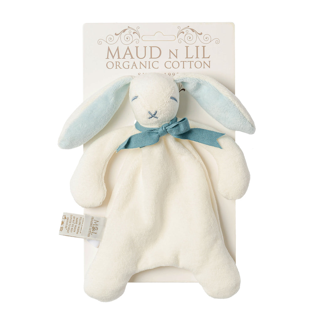 Mini Bunny Comforter Toy - Organic Cotton - Baby Gift Unboxed - 20cm