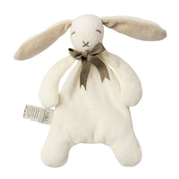 Mini Bunny Comforter Toy - Organic Cotton - Baby Gift Unboxed - White/ Ash Grey - 20cm