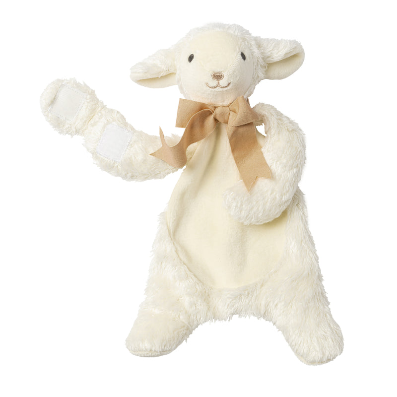 Lamb Comforter Toy - Organic Cotton - Baby Gift Unboxed - Cream/ Buff - 30cm